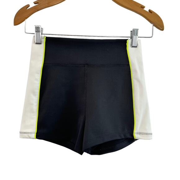 For Love and Lemons Knitwear Brandy Stripe Shorts Size XS Black High Rise - Picture 3 of 10